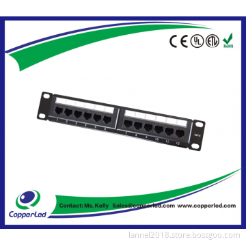 UTP Cat.6 Patch panel 12Port dual use IDC